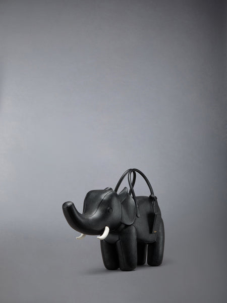Elephant Bag In Pebble Grain BLACK