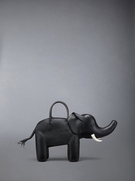 Elephant Bag In Pebble Grain BLACK