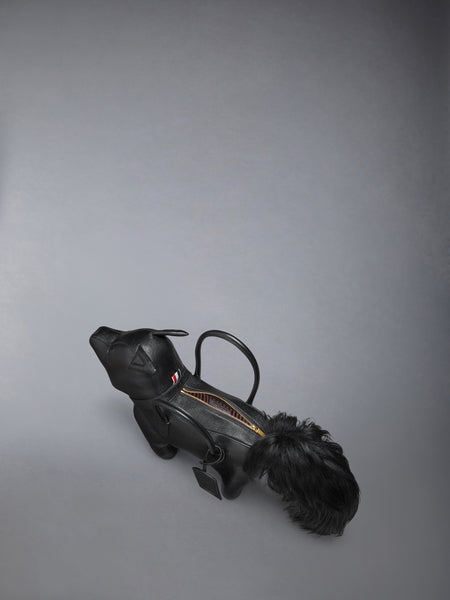 PEBBLE GRAIN FOX BAG BLACK