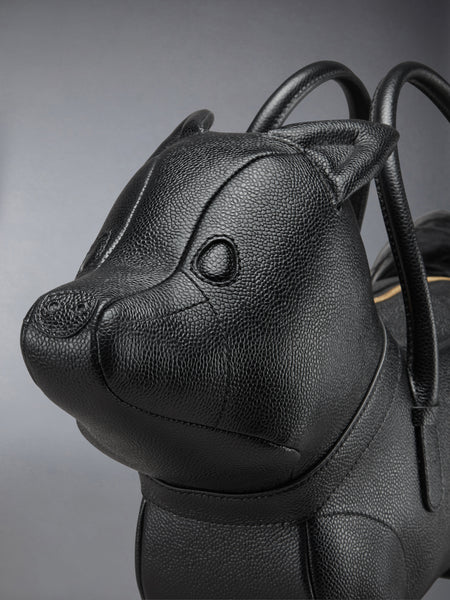 PEBBLE GRAIN FOX BAG BLACK