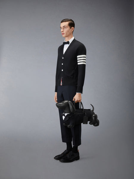 TUXEDO HECTOR BAG IN PEBBLE GRAIN LEATHER BLACK