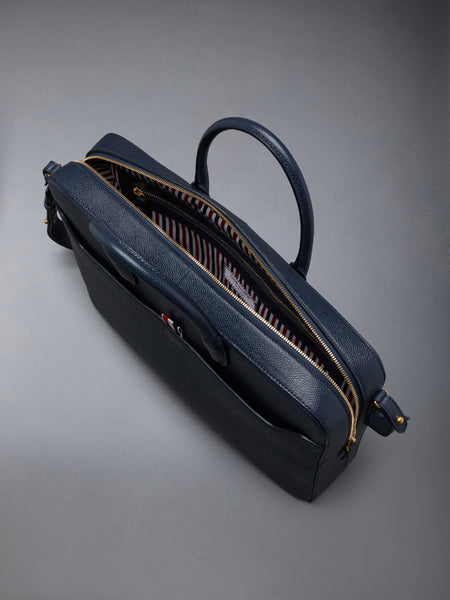 PEBBLE GRAIN BUSINESS BAG NAVY