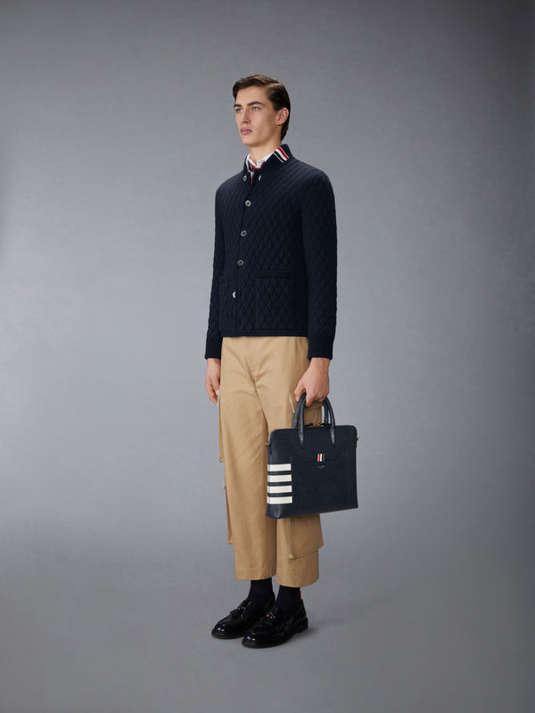 PEBBLE GRAIN 4-BAR SLIM BRIEFCASE - image 4