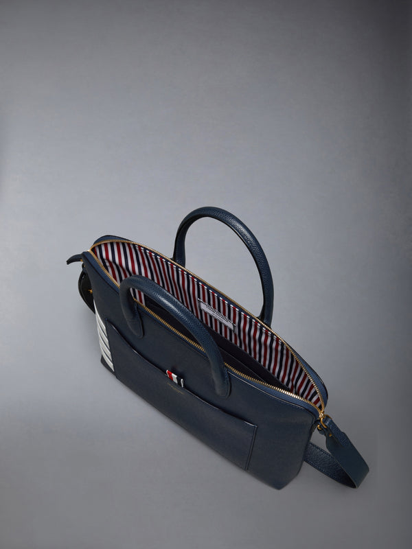 PEBBLE GRAIN 4-BAR SLIM BRIEFCASE - image 5