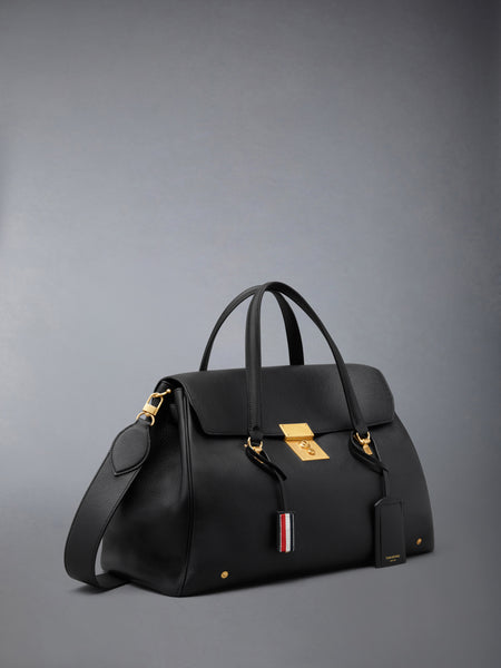 BOLTON WEEKENDER BAG IN SOFT PEBBLE GRAIN LEATHER BLACK