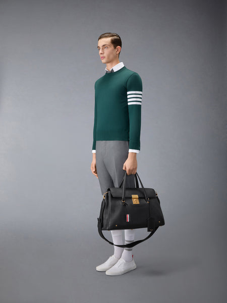 BOLTON WEEKENDER BAG IN SOFT PEBBLE GRAIN LEATHER BLACK