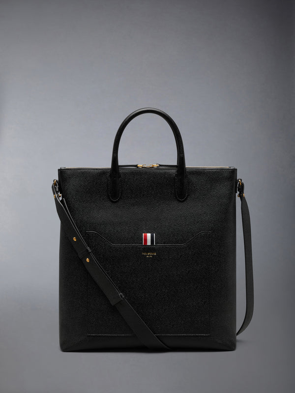 VERTICAL TOOL TOTE IN PEBBLE GRAIN LEATHER - featured image