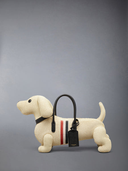 RAFFIA RWB STRIPE HECTOR BAG MUSLIN