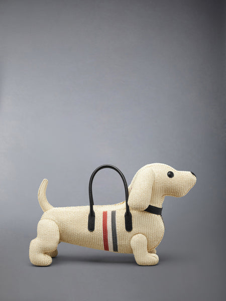 RAFFIA RWB STRIPE HECTOR BAG MUSLIN