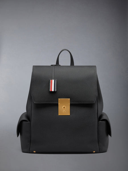 BOLTON BACKPACK IN SOFT PEBBLE GRAIN LEATHER BLACK