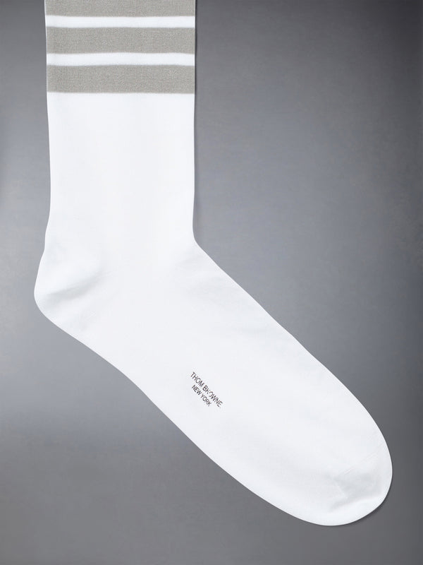 COTTON 4-BAR MID CALF SOCKS - image 2