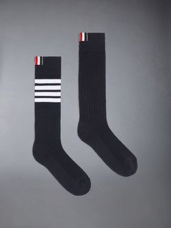 COTTON 4-BAR ATHLETIC MID CALF SOCKS