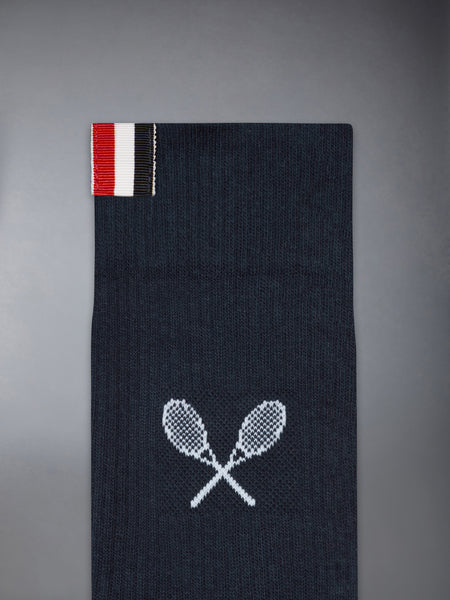 TENNIS RACKET ATHLETIC SOCKS NAVY