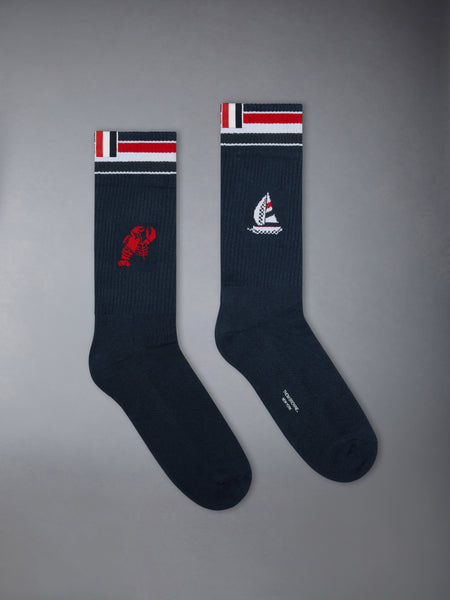 RWB FUNMIX ATHLETIC SOCKS NAVY