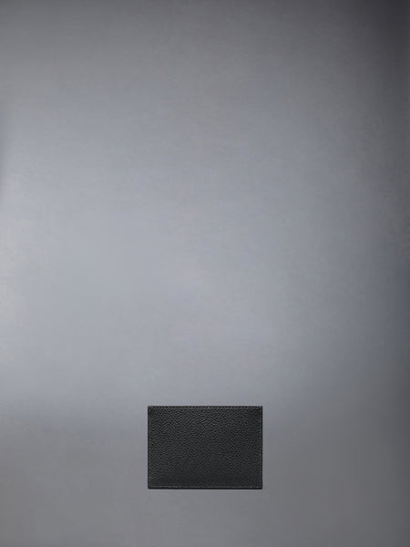 PEBBLE GRAIN SINGLE CARD HOLDER DARK GREY