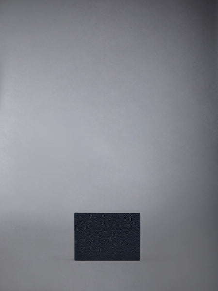 PEBBLE GRAIN SINGLE CARD HOLDER NAVY