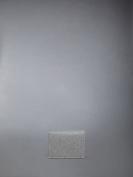 PEBBLE GRAIN DOUBLE CARD HOLDER LT GREY