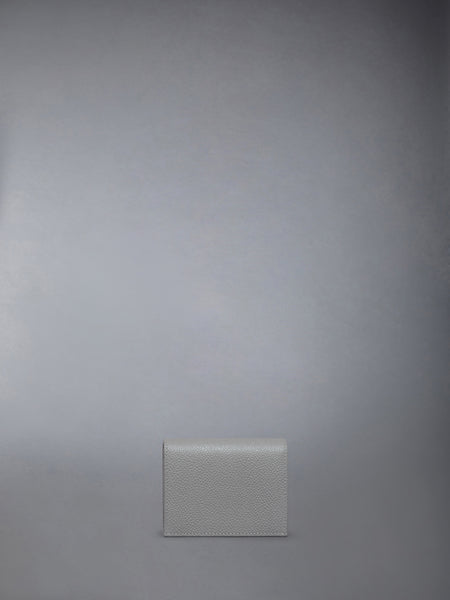PEBBLE GRAIN DOUBLE CARD HOLDER LT GREY