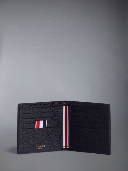 PEBBLE GRAIN BIFOLD BLACK