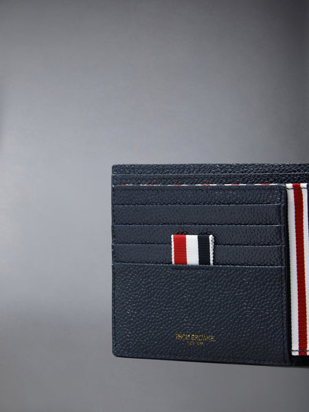 PEBBLE GRAIN BIFOLD NAVY