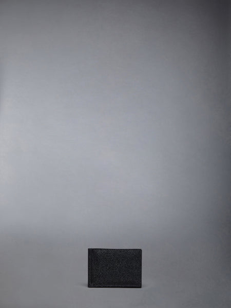 PEBBLE GRAIN MONEY CLIP WALLET BLACK