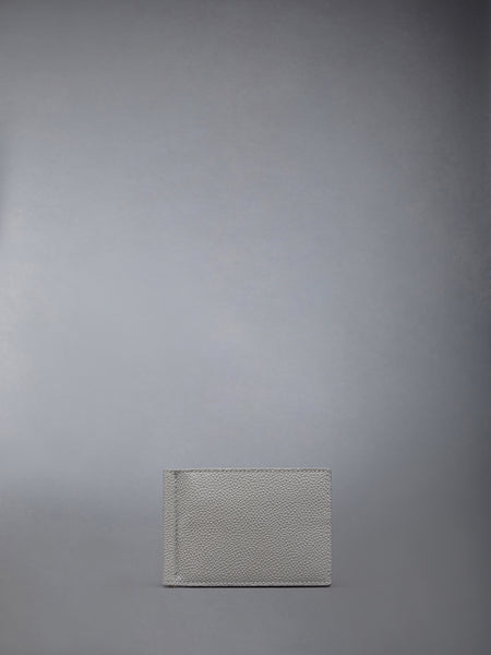 PEBBLE GRAIN MONEY CLIP WALLET DARK GREY