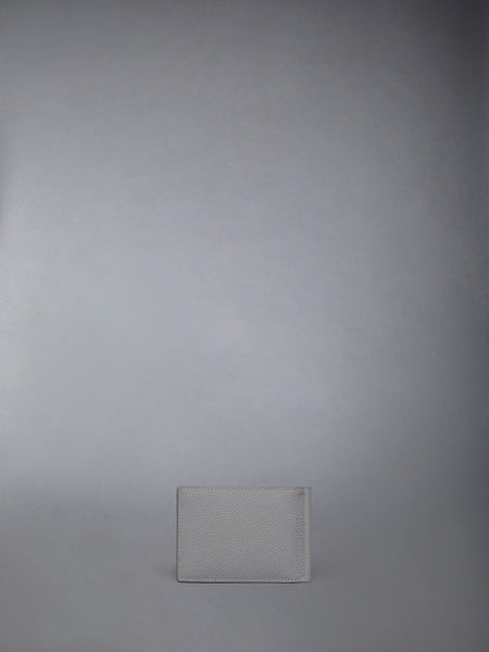 PEBBLE GRAIN MONEY CLIP WALLET LT GREY