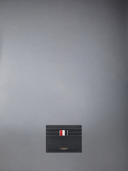 SOFT PEBBLE GRAIN NOTE COMPARTMENT CARD HOLDER DARK GREY
