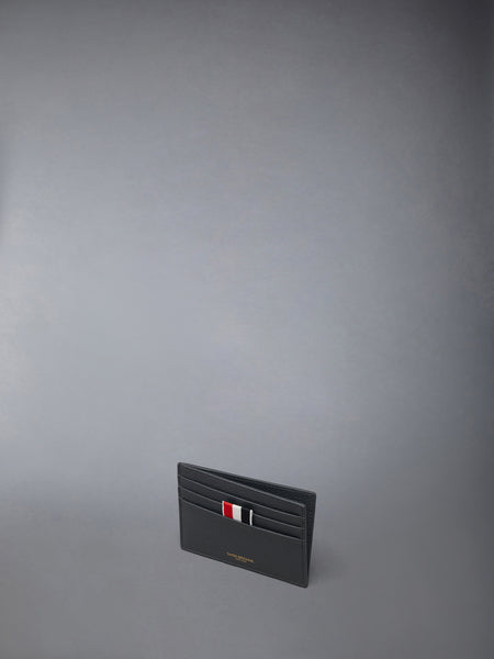 SOFT PEBBLE GRAIN NOTE COMPARTMENT CARD HOLDER DARK GREY
