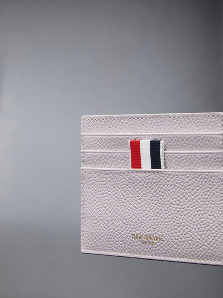 PEBBLE GRAIN NOTE COMPARTMENT CARD HOLDER LT PINK