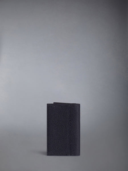 PEBBLE GRAIN BUSINESS CARD HOLDER BLACK