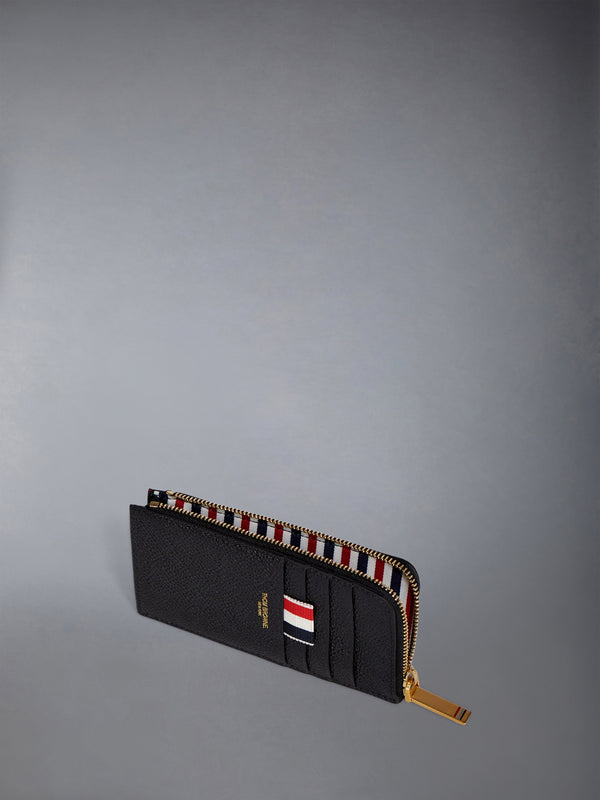 PEBBLE GRAIN HALF ZIP AROUND WALLET - image 3
