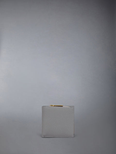 PEBBLE GRAIN COIN PURSE BIFOLD LT GREY