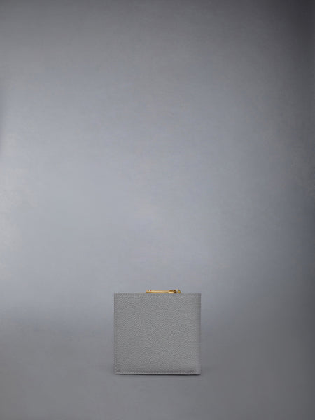 PEBBLE GRAIN COIN PURSE BIFOLD LT GREY