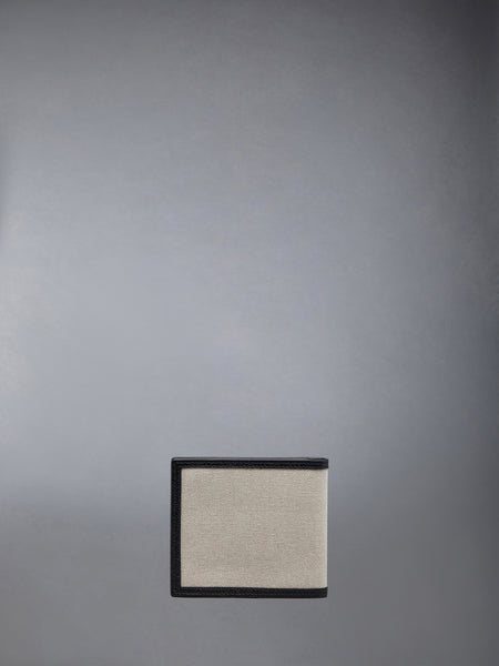 COTTON CANVAS BILLFOLD WALLET BLACK