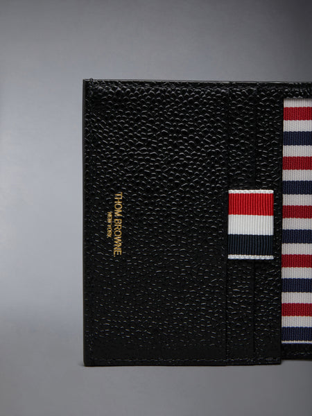 COTTON CANVAS DOUBLE CARD HOLDER BLACK
