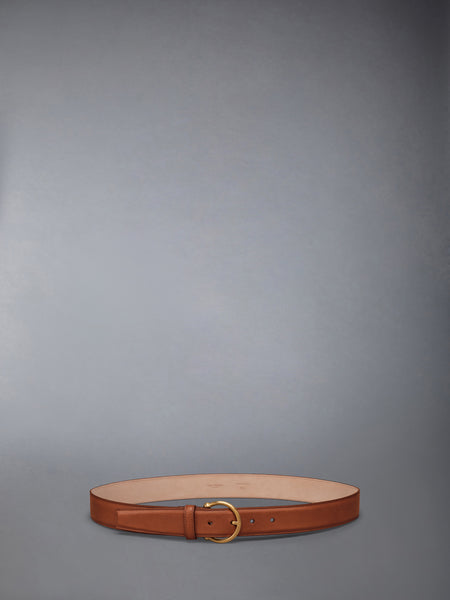 VACCETTA ROUND BUCKLE BELT NATURAL
