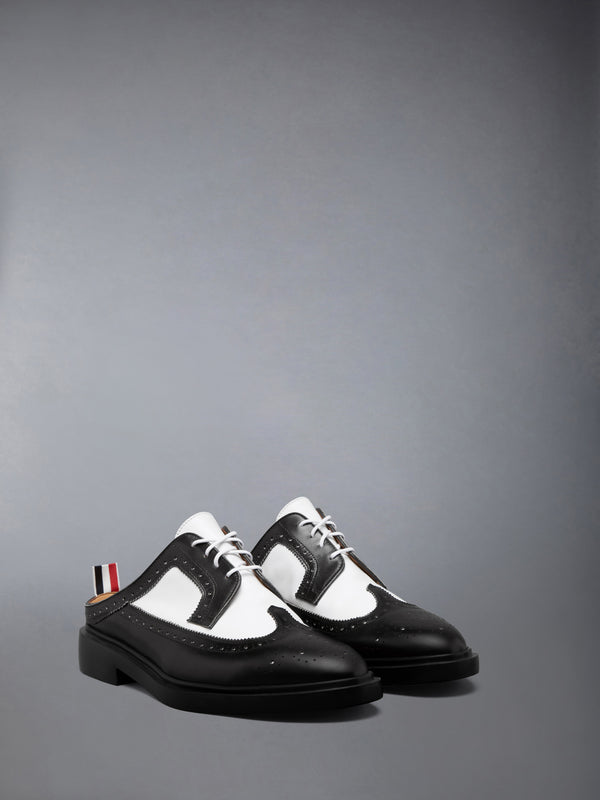 BOX CALF RUBBER SOLE LONGWING BROGUE MULE - image 2