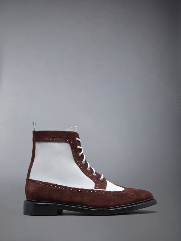 CALF SUEDE LONGWING BOOT - featured image