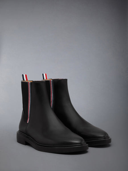 VITELLO CALF RWB RUBBER SOLE CHELSEA BOOT BLACK