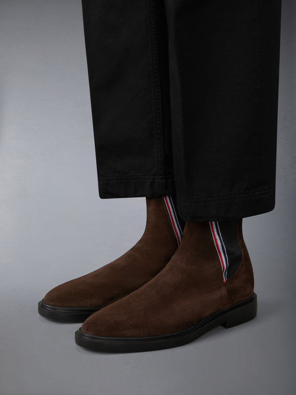 CALF SUEDE RUBBER SOLE RWB CHELSEA BOOT - image 4