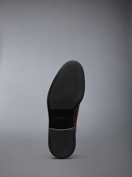 CALF SUEDE RUBBER SOLE RWB CHELSEA BOOT BROWN