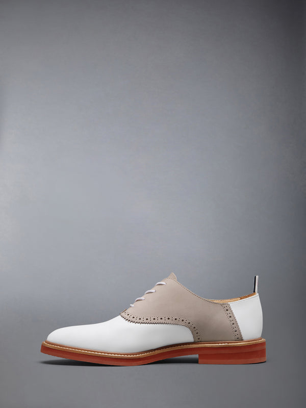 NUBUCK RUBBER SOLE SADDLE SHOE - image 3