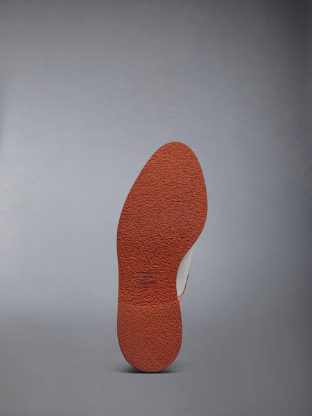 NUBUCK RUBBER SOLE SADDLE SHOE PINK/WHITE