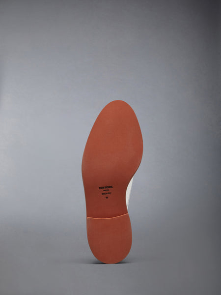NUBUCK MICRO SOLE SADDLE SHOES WHITE
