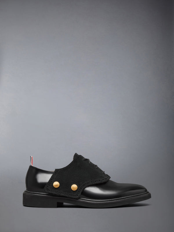 SOFT SPAZZOLATO MICRO SOLE SADDLE SHOE - featured image