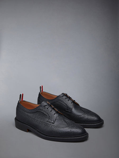 LEATHER SOLE LONGWING BROGUE BLACK