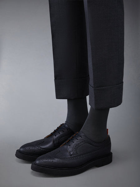 LEATHER SOLE LONGWING BROGUE BLACK