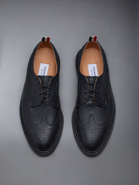 LEATHER SOLE LONGWING BROGUE BLACK