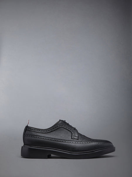 PEBBLE GRAIN LONGWING BROGUE BLACK